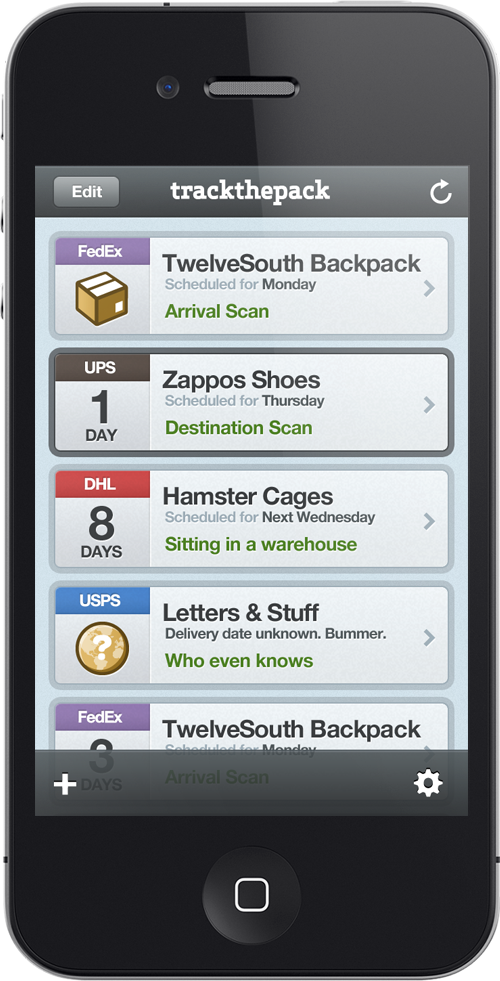 TrackThePack iPhone